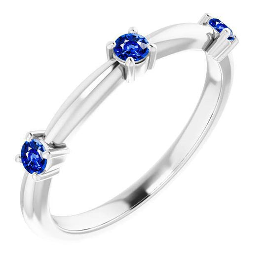 Anello con 3 pietre Anniversario 0.90 carati Gioielli con zaffiro di Ceylon Novità - harrychadent.it