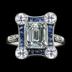 Anello con Diamante Smeraldo da 10 Carati