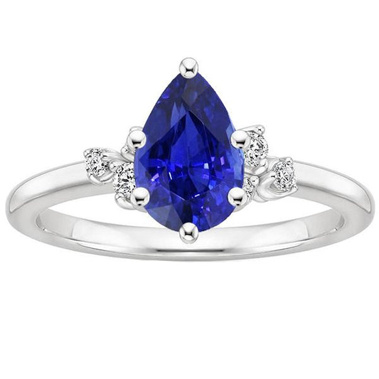 anello con acquamarina
