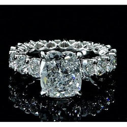 Anello con diamante 6 carati con montatura a griffe Gioielli da donna Novità