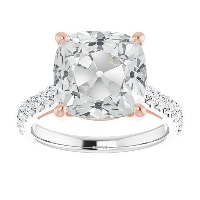 Anello con diamante a taglio antico con dettagli rotondi Gioielli 7,50 carati - harrychadent.it