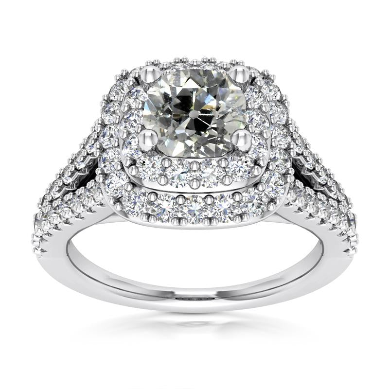 Anello con doppio anello di diamanti da minatore con doppio anello di diamanti, gambo diviso da 6,25 carati - harrychadent.it