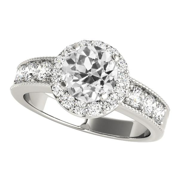 Anello da donna con anello rotondo con diamanti a taglio antico, miniera, 4,50 carati, gioielli in oro - harrychadent.it