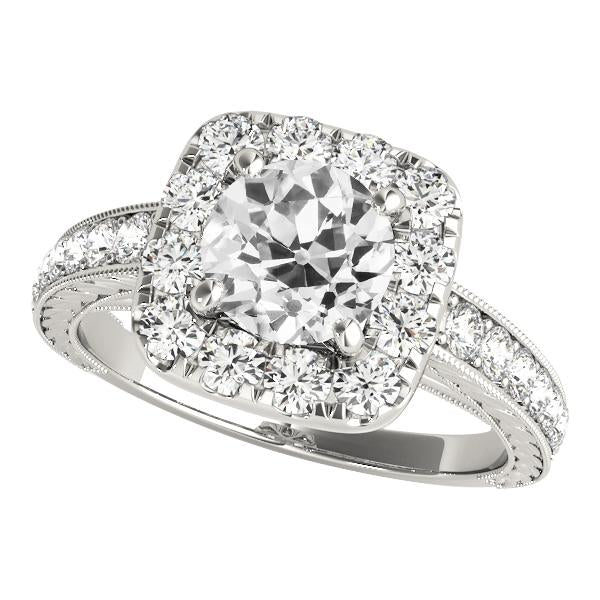 Anello da donna con anello rotondo con diamanti a taglio vecchio miniera, 4,25 carati - harrychadent.it