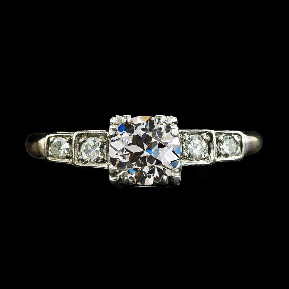 Anello da donna rotondo con diamante taglio vecchio miniera 5 pietre gioielli 2,50 carati - harrychadent.it