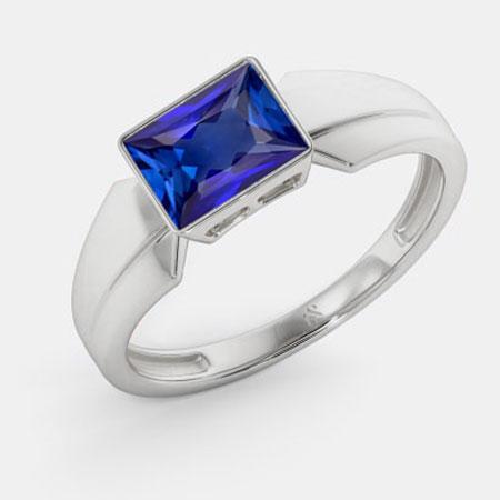 Anello da donna solitario da 2 carati con castone in zaffiro principessa Ceylon - harrychadent.it