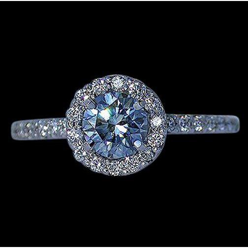 Anello di Diamanti Blu