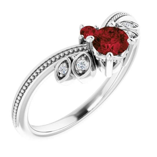 Anello di diamanti in stile antico da 1 carato con pietre preziose Milgrain e oro bianco 14 carati - harrychadent.it