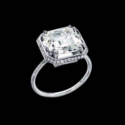 Anello di fidanzamento Halo con diamanti luminosi e rotondi 2,75 carati - harrychadent.it