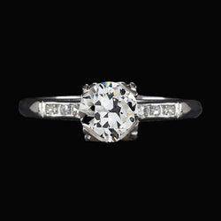 Anello di fidanzamento Vecchio diamante europeo 2,75 carati Gioielli da donna