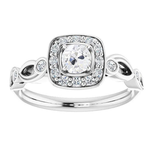 Anello di fidanzamento con anello di diamanti nero vecchio minatore e marchesa Oro 3,50 carati - harrychadent.it