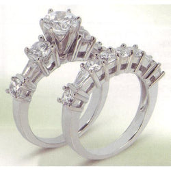 Anello di fidanzamento con anello di fidanzamento con diamante da 4,11 carati