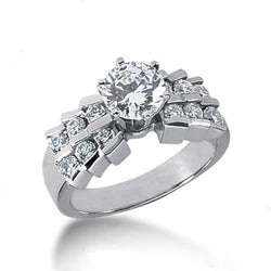 Anello di fidanzamento con diamante Splendido anello con accenti da 1.25 carati Nuovo