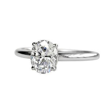 Anello di fidanzamento con diamante a taglio ovale solitario da 1,75 carati - harrychadent.it