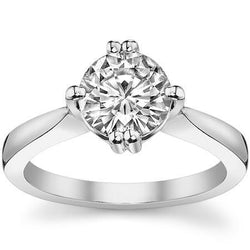 Anello di fidanzamento con diamante a taglio rotondo brillante da 2.50 ct