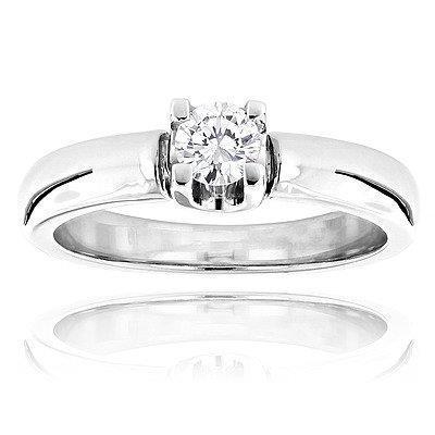Anello di fidanzamento con diamante a taglio rotondo solitario da 1 carato - harrychadent.it