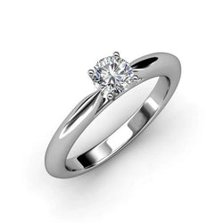 Anello di fidanzamento con diamante a taglio rotondo solitario da 1,5 carati