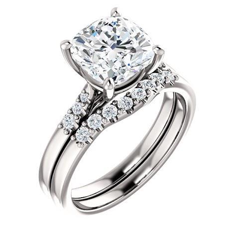 Anello di fidanzamento con diamante cuscino con accenti Gioielli da 3.15 carati Novità - harrychadent.it