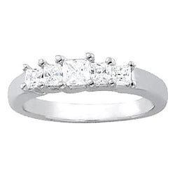 Anello di fidanzamento con diamante da 1,50 carati Princess in oro bianco 14K