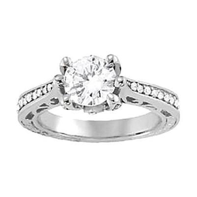Anello di fidanzamento con diamante da 1.23 carati con accenti di gioielli da donna - harrychadent.it