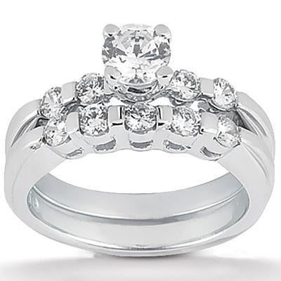 Anello di fidanzamento con diamante da 3 carati in oro bianco 14K - harrychadent.it