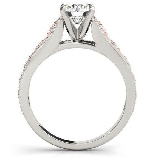 Anello di fidanzamento con diamante da 3.25 carati nuovo in oro bicolore 14K - harrychadent.it