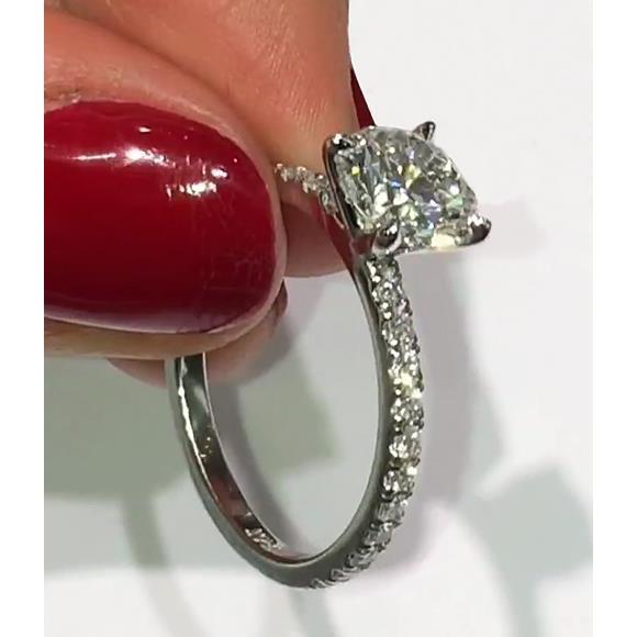Anello di fidanzamento con diamante da 3.65 carati. gioielli a taglio rotondo Nuovo - harrychadent.it