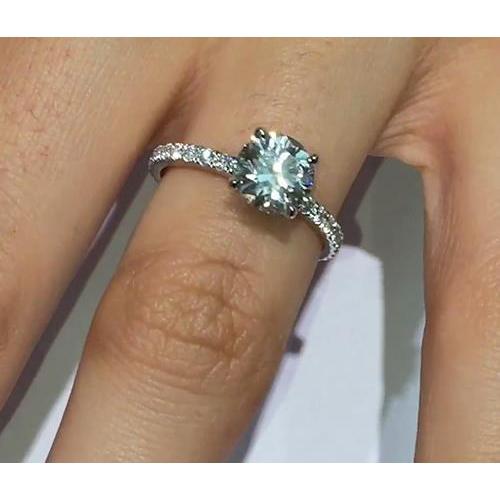 Anello di fidanzamento con diamante da 3.65 carati. gioielli a taglio rotondo Nuovo - harrychadent.it