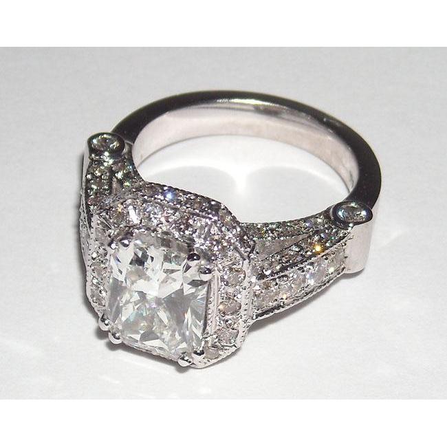 Anello di fidanzamento con diamante da 8,51 carati, taglio radiante - harrychadent.it