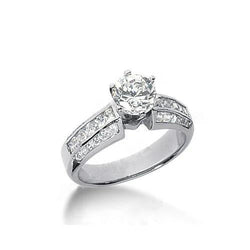 Anello di fidanzamento con diamante fantasia gioielli accentati da 2.01 carati
