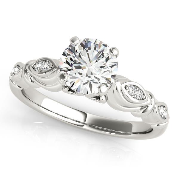 Anello di fidanzamento con diamante in stile vintage da donna, 1,9 carati, solido WG 14K - harrychadent.it