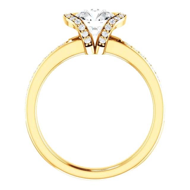 Anello di fidanzamento con diamante rotondo 1.86 carati in oro giallo 14 carati Novità - harrychadent.it
