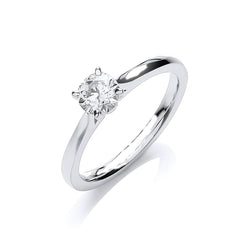 Anello di fidanzamento con diamante rotondo scintillante da 1,5 carati