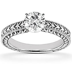 Anello di fidanzamento con diamante rotondo solitario da 1,5 carati