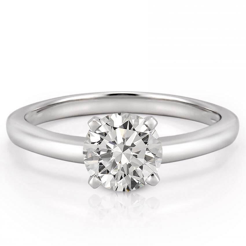 Anello di fidanzamento con diamante scintillante da 1,75 carati in oro bianco 14 carati - harrychadent.it