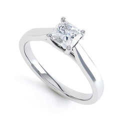 Anello di fidanzamento con diamante solitario da 1,10 carati a taglio radiante