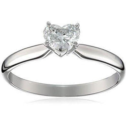 Anello di fidanzamento con diamante solitario da 1,50 carati a forma di cuore