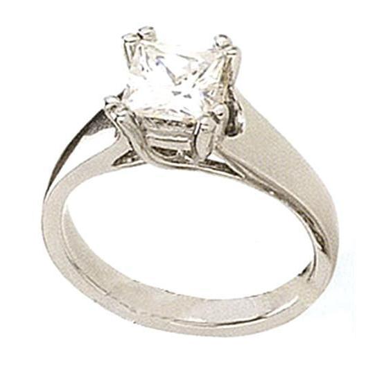 Anello di fidanzamento con diamante solitario principessa da 1.51 carati - harrychadent.it