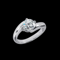 Anello di fidanzamento con diamante solitario reale 2.50 carati
