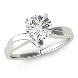 Anello di fidanzamento con diamante solitario taglio brillante da 2,50 carati