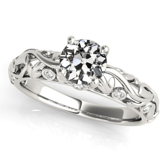 Anello di fidanzamento con diamante taglio antico stile vintage 2,50 carati - harrychadent.it