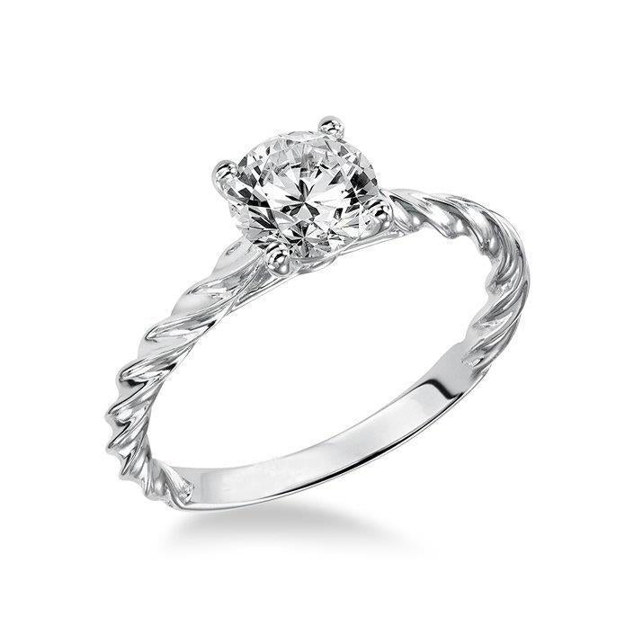 Anello di fidanzamento con diamante taglio rotondo scintillante da 2 carati - harrychadent.it