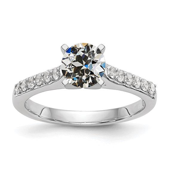 Anello di fidanzamento con diamante vecchio minatore, set di gioielli a 4 punte, oro 2,75 carati - harrychadent.it