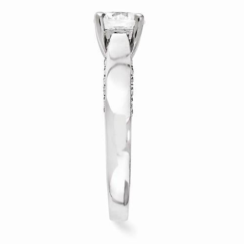 Anello di fidanzamento con diamanti da 1,50 carati e oro bianco 14 carati - harrychadent.it