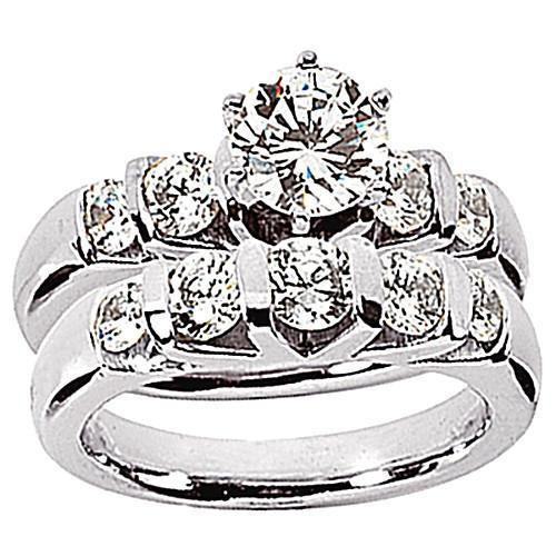 Anello di fidanzamento con fascia di fidanzamento da 2.55 carati con diamante di alta qualità Nuovo - harrychadent.it