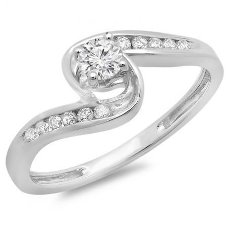 Anello di fidanzamento con gambo diviso con diamanti a taglio rotondo da 1,60 ct - harrychadent.it