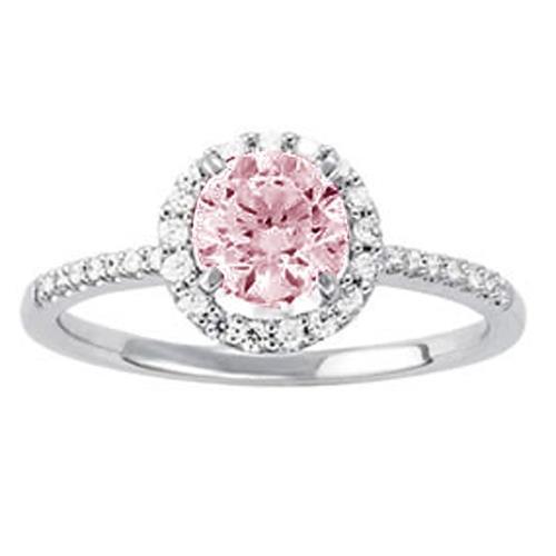 Anello di fidanzamento con zaffiro rosa e diamante da 1,75 carati - harrychadent.it