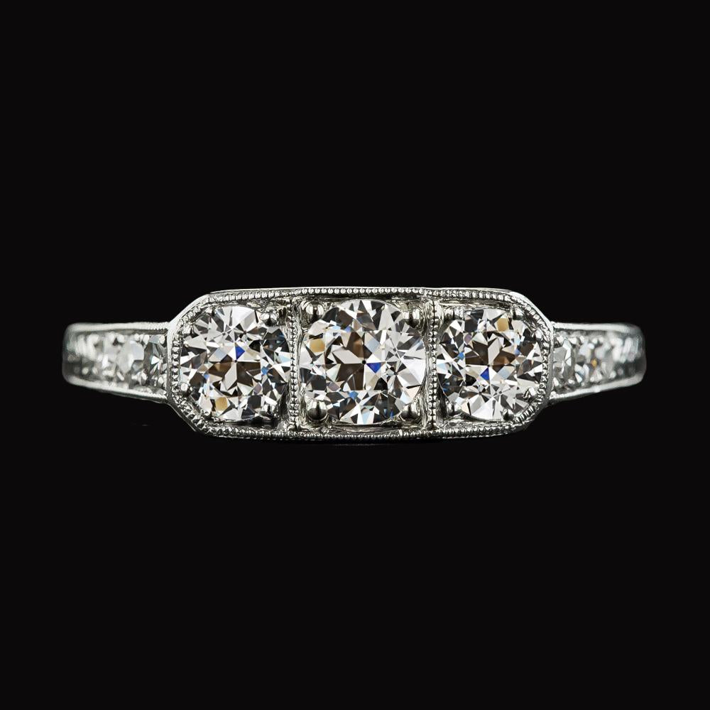 Anello di fidanzamento da donna Old Mine Cut Diamante 3,75 carati gioielli in oro - harrychadent.it
