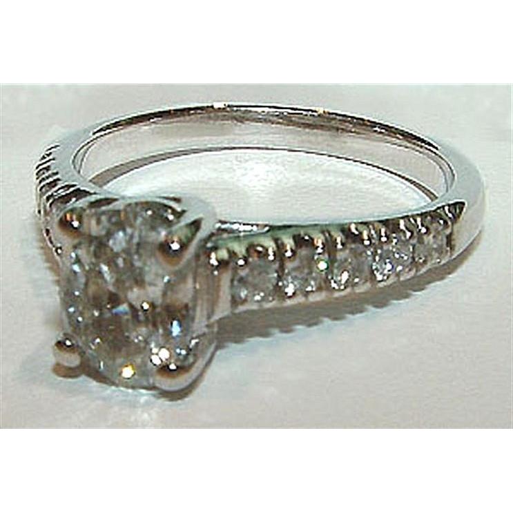 Anello di fidanzamento da donna con diamante solitario in oro bianco 1.51 carati - harrychadent.it
