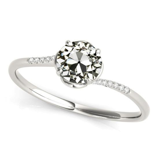 Anello di fidanzamento da donna con diamante taglio antico rotondo 2,50 carati - harrychadent.it
